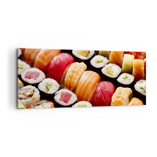 Impression sur toile - Image sur toile - Couleurs et saveurs d'Asie - 100x40 cm