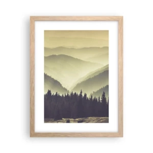 Affiche dans un chêne clair - Poster - Derrière les sept montagnes… - 30x40 cm