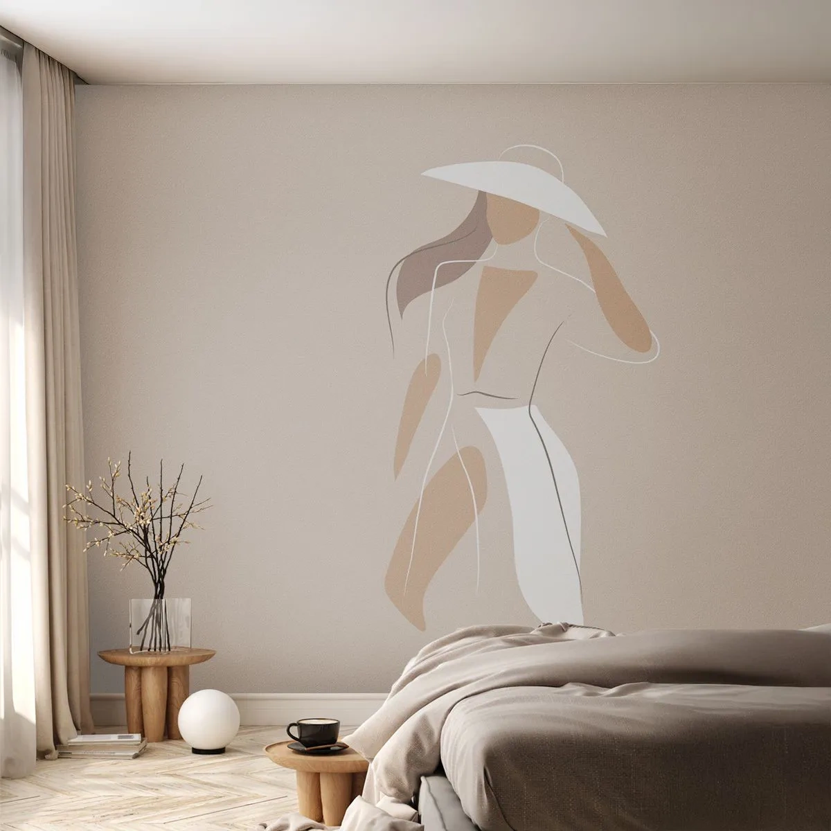 Papier Peint Autocollant Deluxe Sticker - Lea mode est un jeu - Femme, Graphique, Mode - 250x175 cm