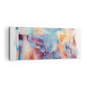 Impression sur toile - Image sur toile - Un désordre coloré - 100x40 cm