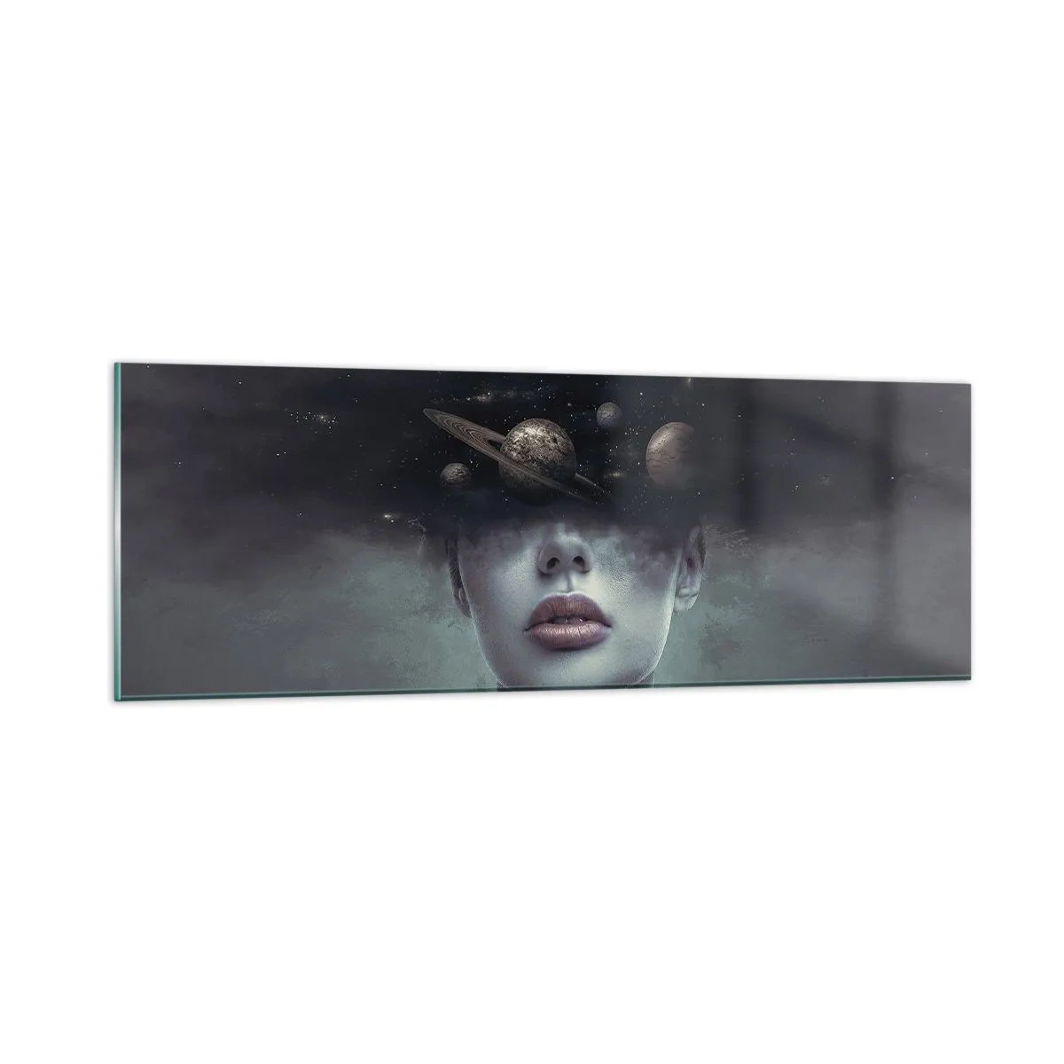 Impression sur verre - Image sur verre - Et les planètes deviennent folles... - 90x30 cm