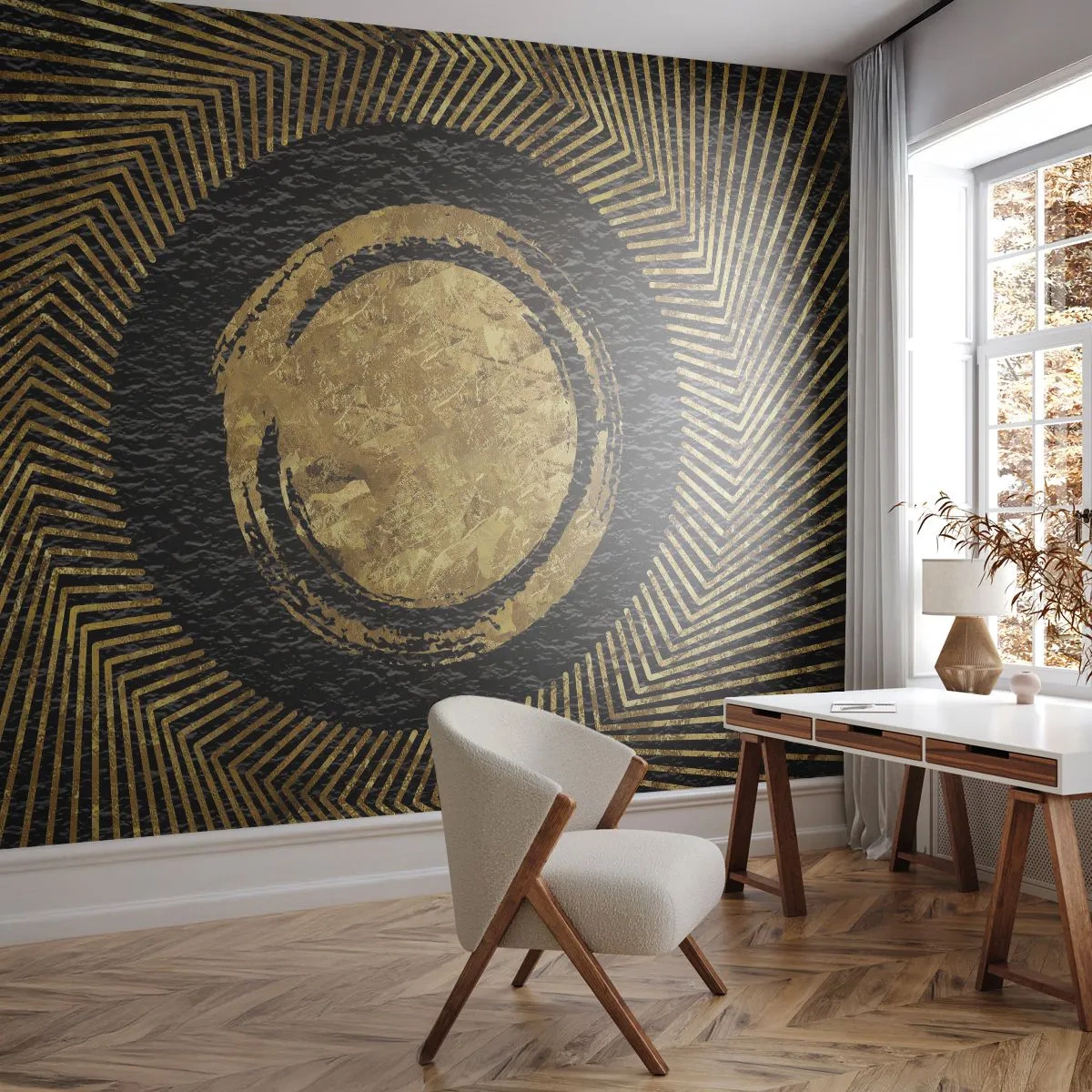 Papier Peint Autocollant Deluxe Sticker - Composition glamour - Art Déco, Moderne, Charme - 500x350 cm
