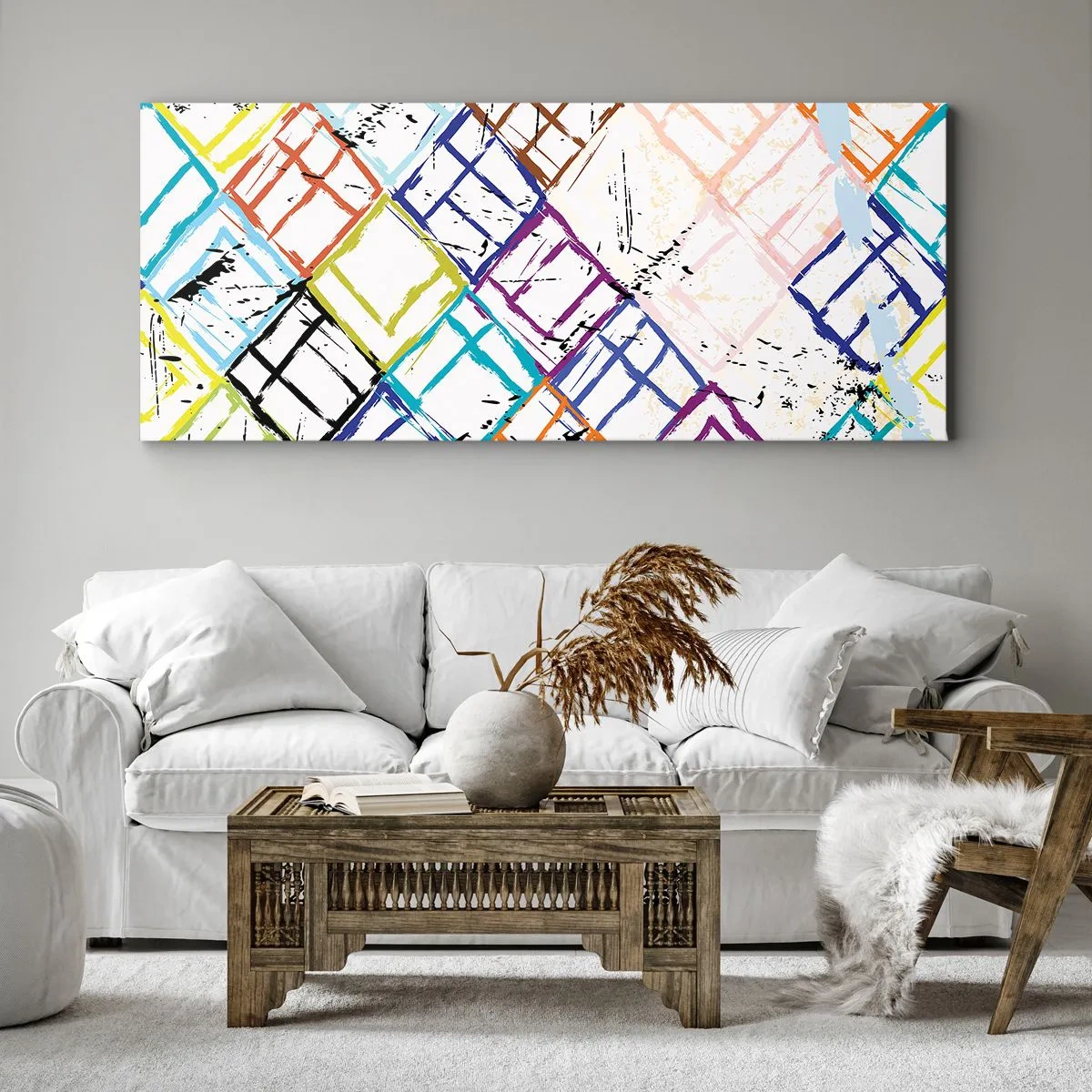 Impression sur toile - Image sur toile - Cellules à louer - 100x40 cm
