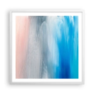 Affiche dans un cadre blanc - Poster - Éléments : air - 60x60 cm