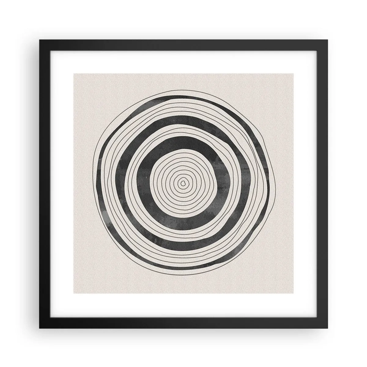 Affiche dans un cadre noir - Poster - Ce qui est important c'est ce qu'il y a entre les deux - 40x40 cm