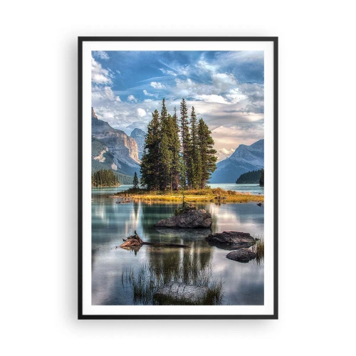 Affiche dans un cadre noir - Poster - Sous les grandes eaux claires - 70x100 cm