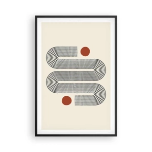 Affiche dans un cadre noir - Poster - Du début à la fin - 61x91 cm