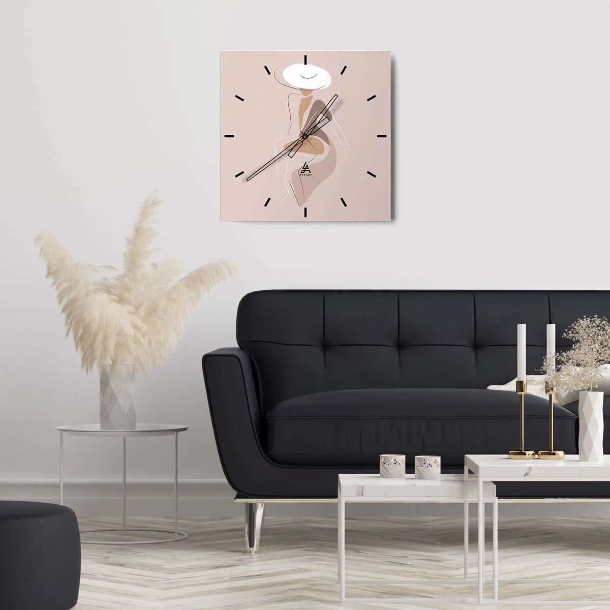 Horloge murale - Pendule murale - Être une dame - 40x40 cm