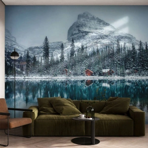 Papier Peint Autocollant Deluxe Sticker - Retraite canadienne - Paysage, Canada, Hiver - 400x280 cm
