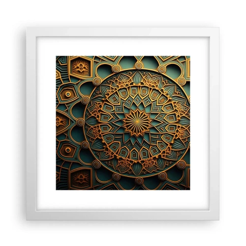 Affiche dans un cadre blanc - Poster - Dans une ambiance arabe - 30x30 cm
