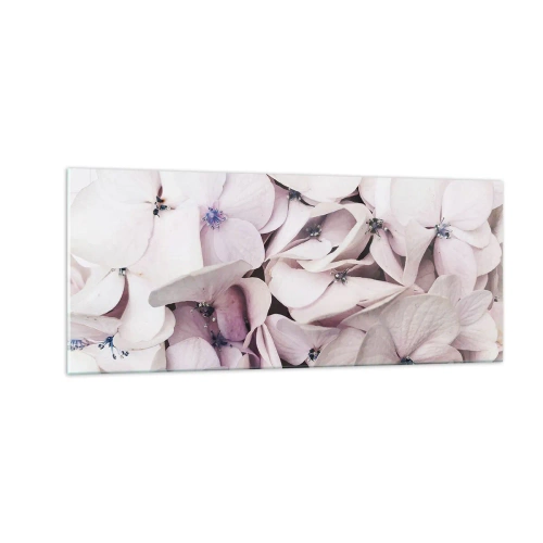 Impression sur verre - Image sur verre - Dans un flot de fleurs - 100x40 cm