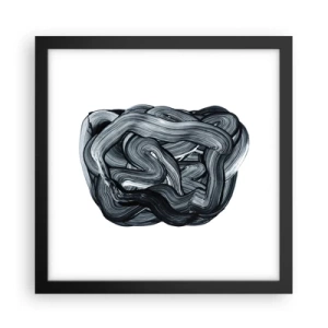 Affiche dans un cadre noir - Poster - Ce n'est pas si simple - 30x30 cm