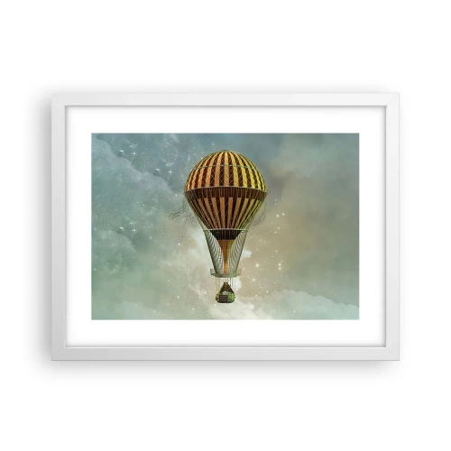 Affiche dans un cadre blanc - Poster - Vols pionniers - 40x30 cm