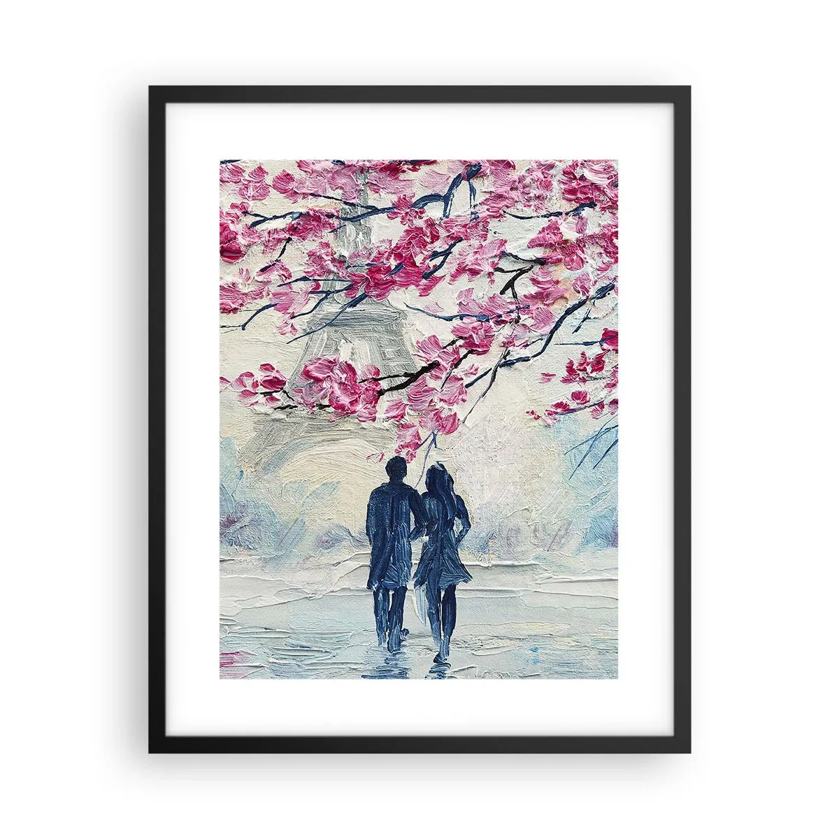 Affiche dans un cadre noir - Poster - Ballade romantique - 40x50 cm
