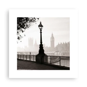 Affiche - Poster - Un matin londonien - 30x30 cm