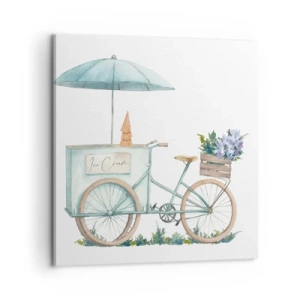 Impression sur toile - Image sur toile - Doux souvenir d'été - 60x60 cm