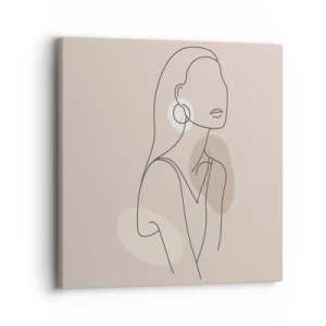 Impression sur toile - Image sur toile - Icone féminin - 40x40 cm