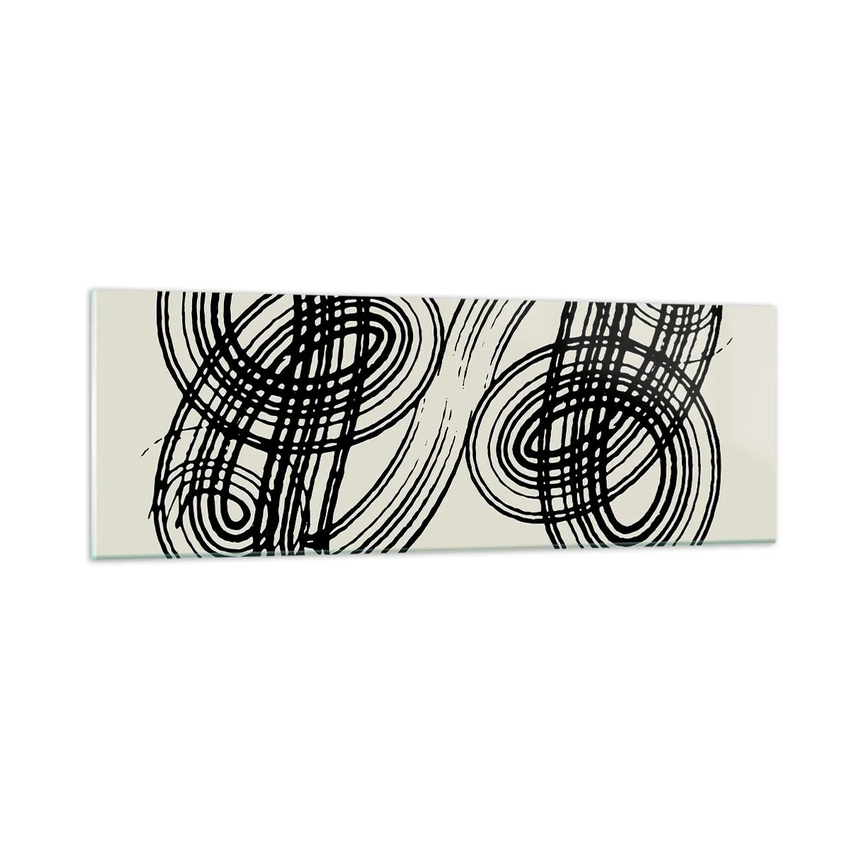 Impression sur verre - Image sur verre - C'est venu spontanément - 90x30 cm