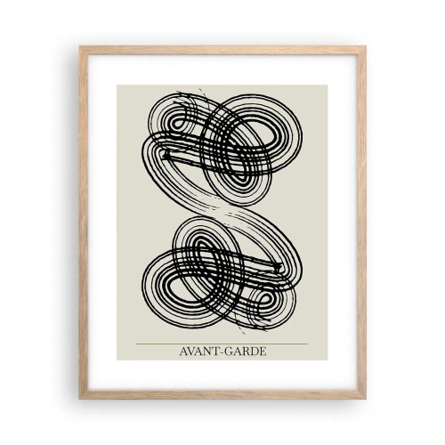 Affiche dans un chêne clair - Poster - C'est venu spontanément - 40x50 cm