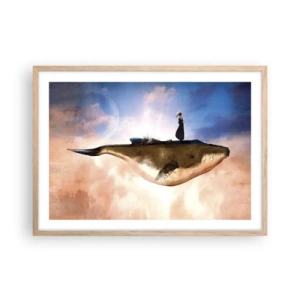 Affiche dans un chêne clair - Poster - Voyage irréel - 70x50 cm