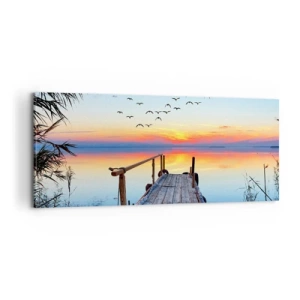 Impression sur toile - Image sur toile - Il est temps de rentrer... - 100x40 cm