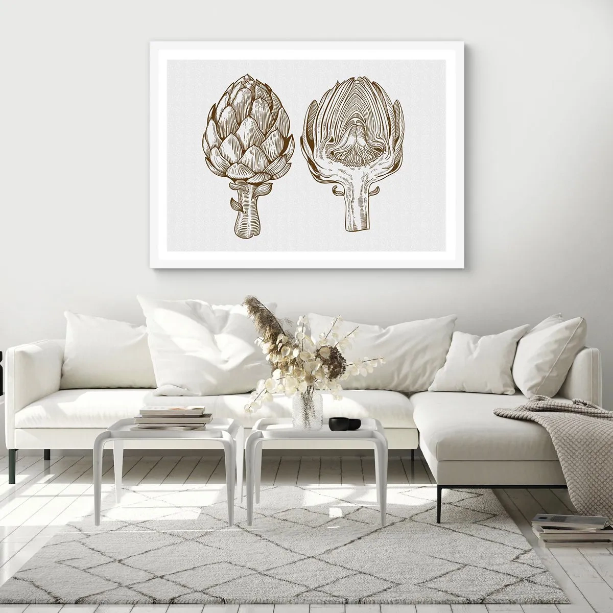 Affiche dans un cadre blanc - Poster - Leçon d’anatomie - 100x70 cm