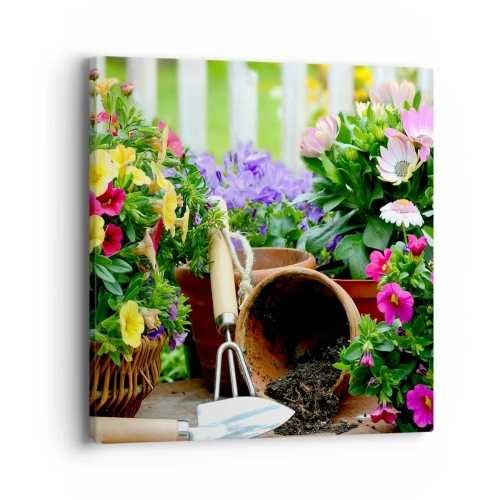 Impression sur toile - Image sur toile - Le jardin de Zosia - 40x40 cm