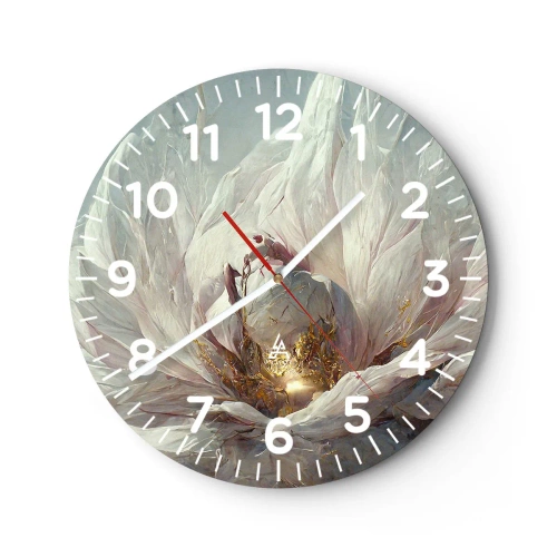 Horloge murale - Pendule murale - Il fleurit une fois tous les cent ans - 40x40 cm