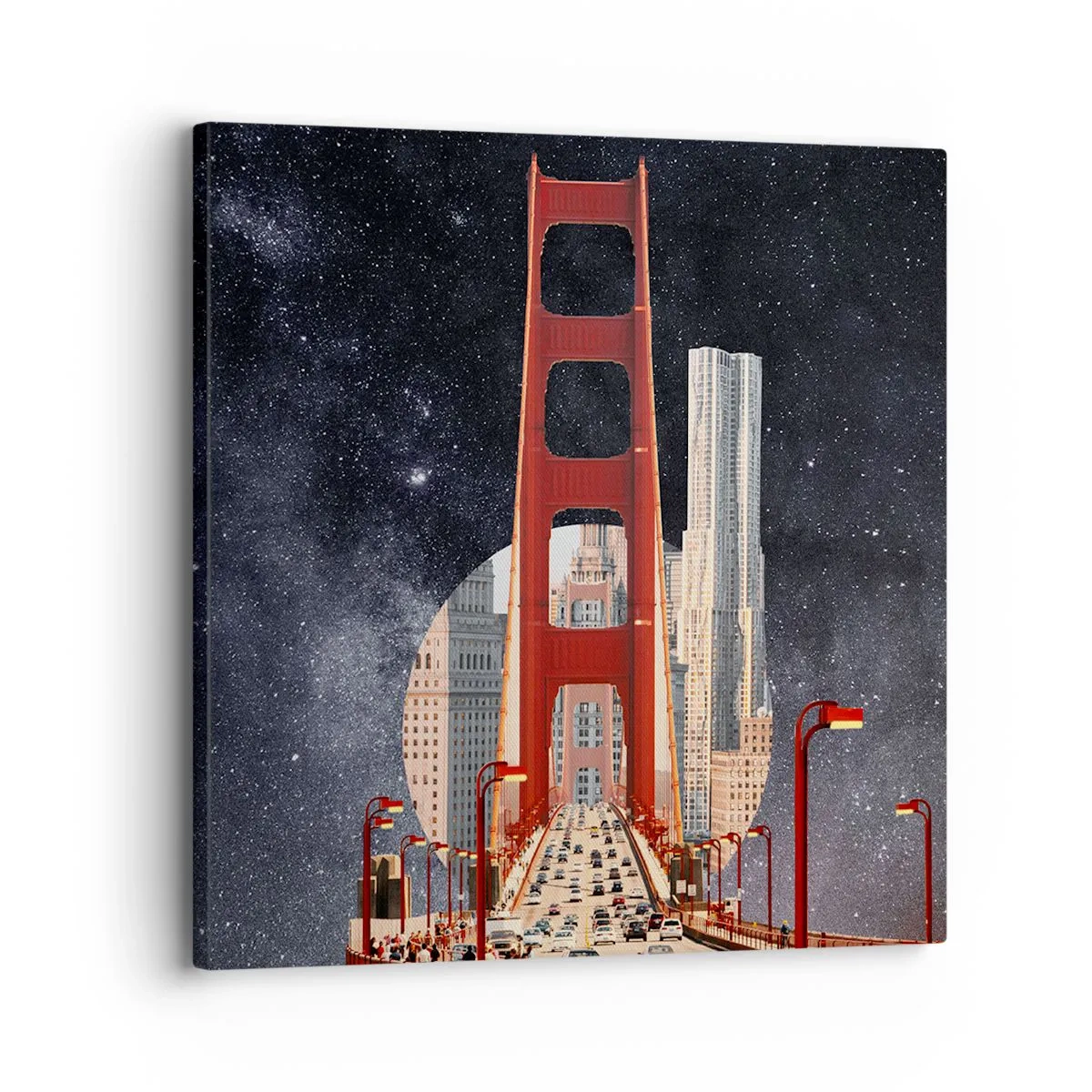 Impression sur toile - Image sur toile - Toujours au centre - 30x30 cm