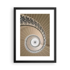 Affiche dans un cadre noir - Poster - À l'intérieur de la coquille - 30x40 cm