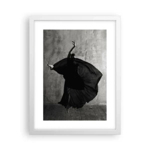 Affiche dans un cadre blanc - Poster - Pas plein de passion - 30x40 cm