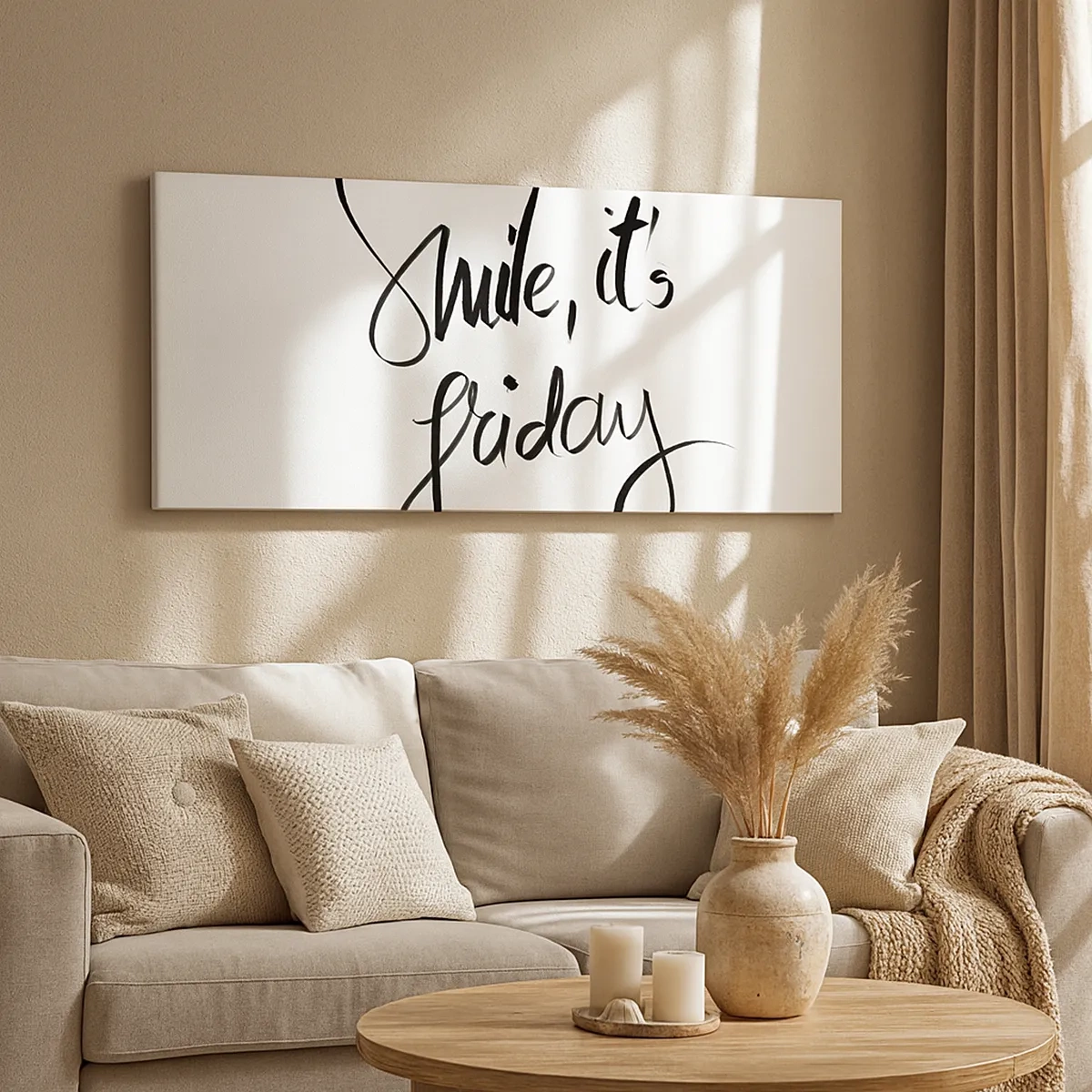 Impression sur toile - Image sur toile - Joie réelle - 30x30 cm