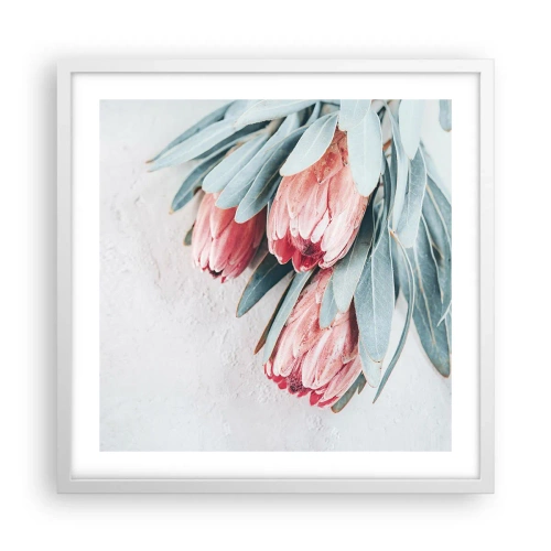 Affiche dans un cadre blanc - Poster - Honte de leur propre beauté - 50x50 cm