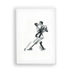 Affiche dans un cadre blanc - Poster - En un battement - 70x100 cm