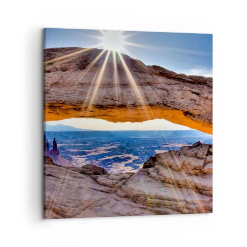 Impression sur toile - Image sur toile - Par la porte rocheuse - 50x50 cm