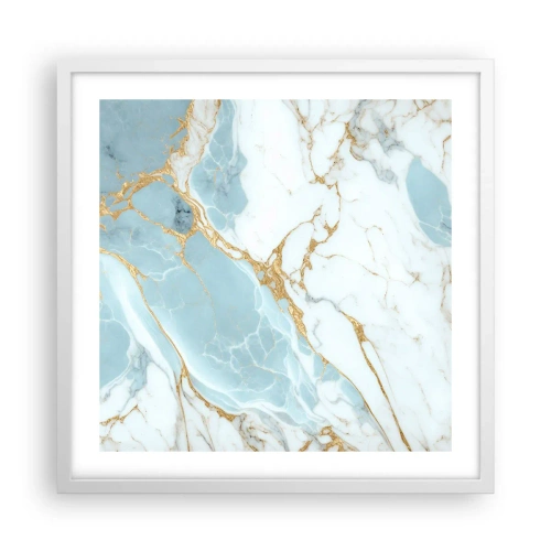 Affiche dans un cadre blanc - Poster - Richesse en pierre - 50x50 cm