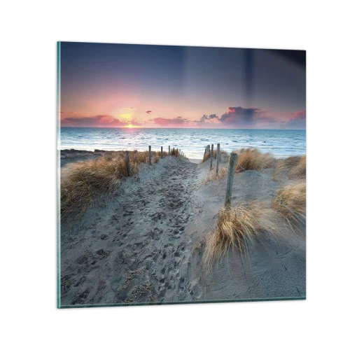 Impression sur verre - Image sur verre - Tu as versé l'éclat de l'arc-en-ciel sur les flots - 50x50 cm