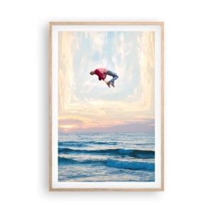 Affiche dans un chêne clair - Poster - Vers une autre dimension - 61x91 cm