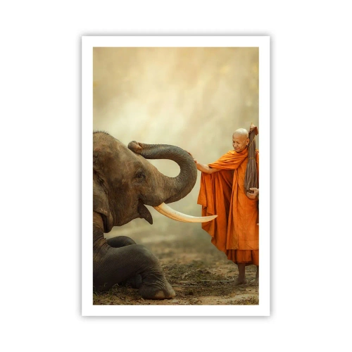 Affiche - Poster - Rencontre en voyageant - 61x91 cm