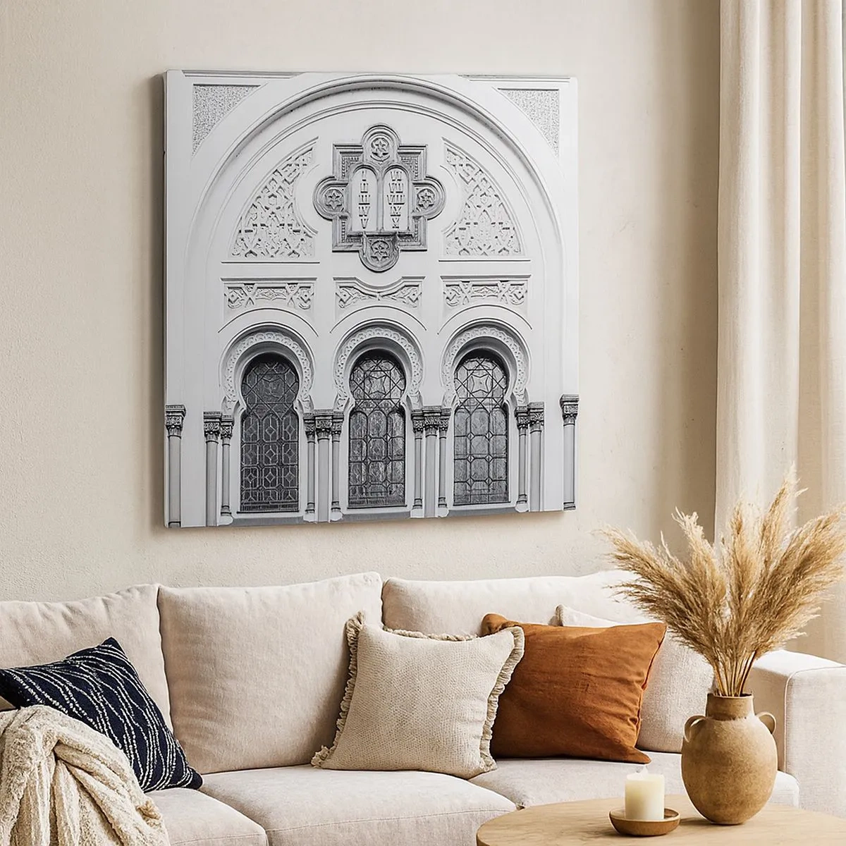 Impression sur toile - Image sur toile - À la frontière des cultures - 30x30 cm