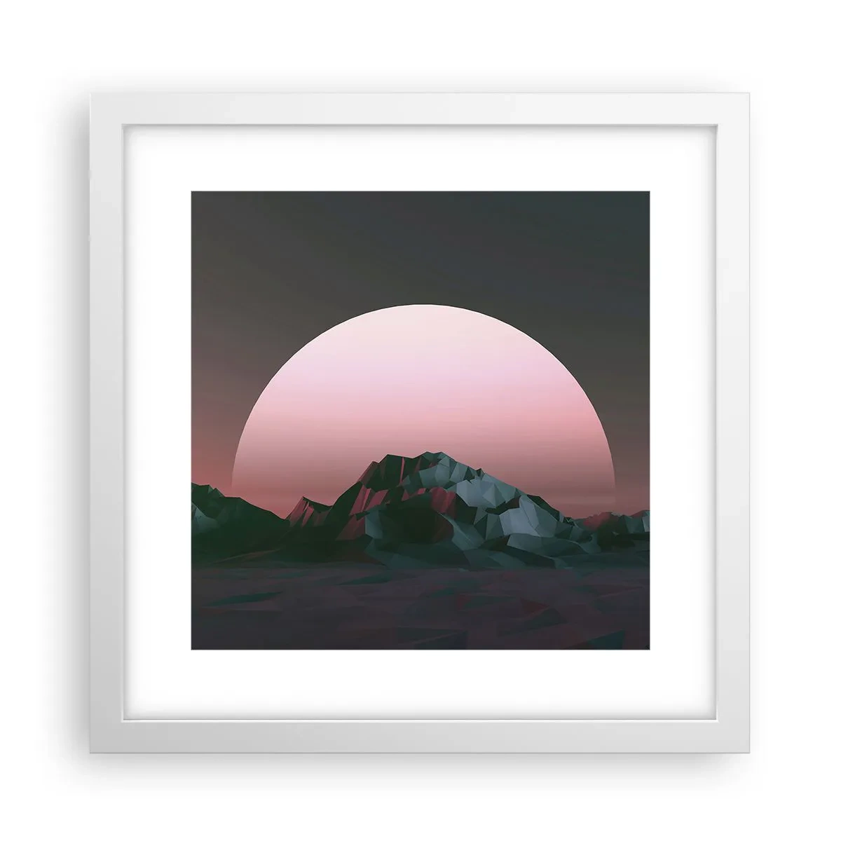 Affiche dans un cadre blanc - Poster - Dans une galaxie voisine - 30x30 cm