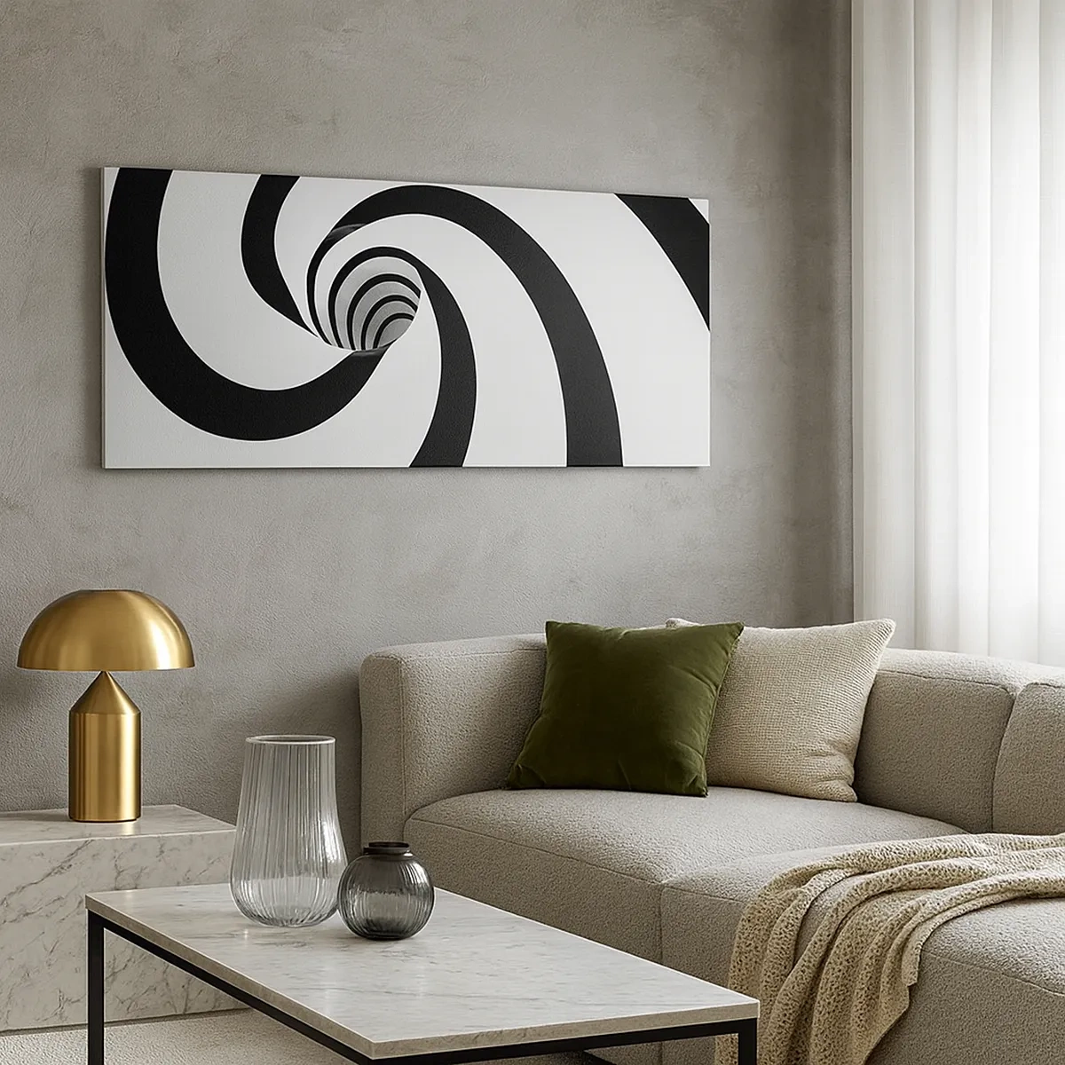 Impression sur toile - Image sur toile - Céder au vortex ? - 30x30 cm