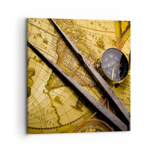 Impression sur toile - Image sur toile - Où sont ces trésors? - 70x70 cm