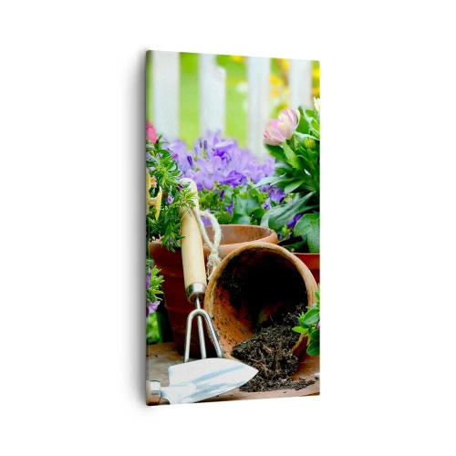 Impression sur toile - Image sur toile - Le jardin de Zosia - 55x100 cm