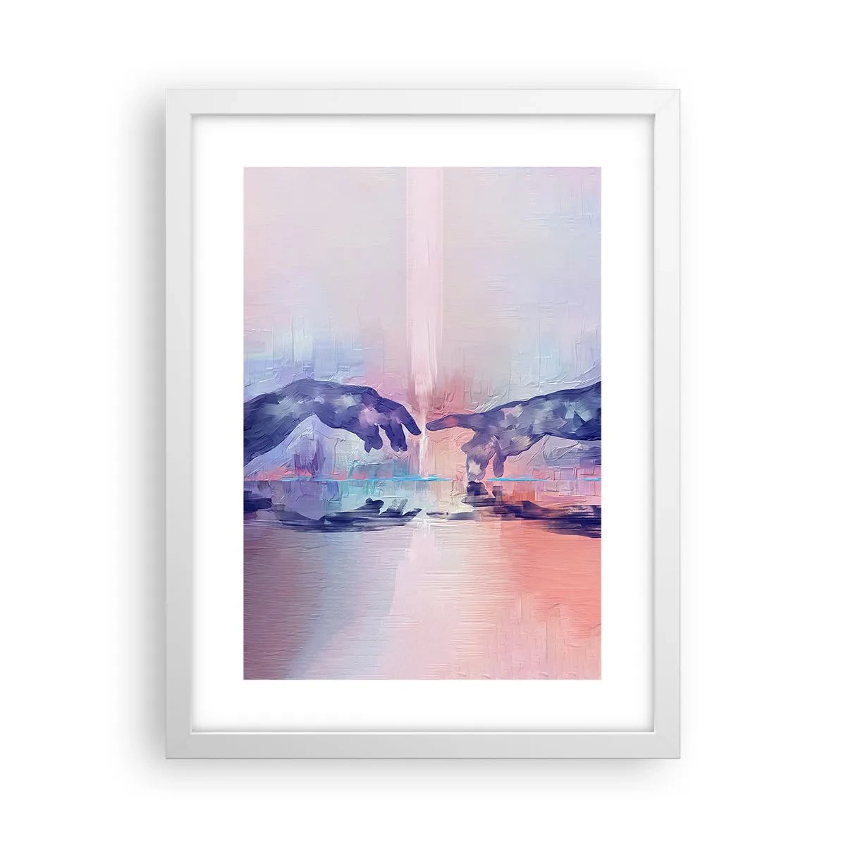 Affiche dans un cadre blanc - Poster - Divine étincelle de vie - 30x40 cm