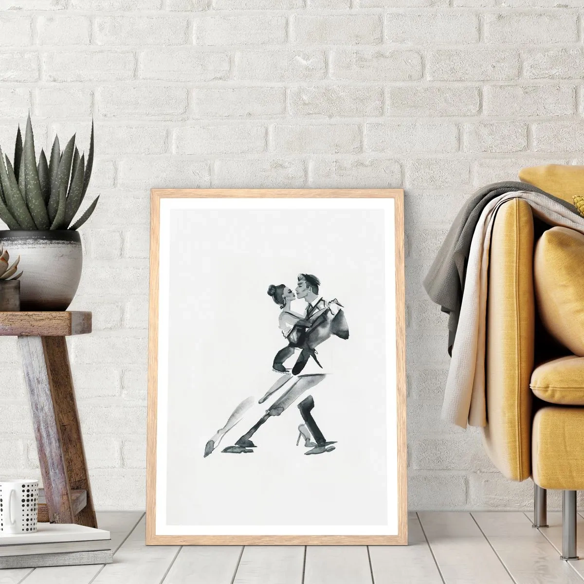 Affiche dans un chêne clair - Poster - En un battement - 50x70 cm