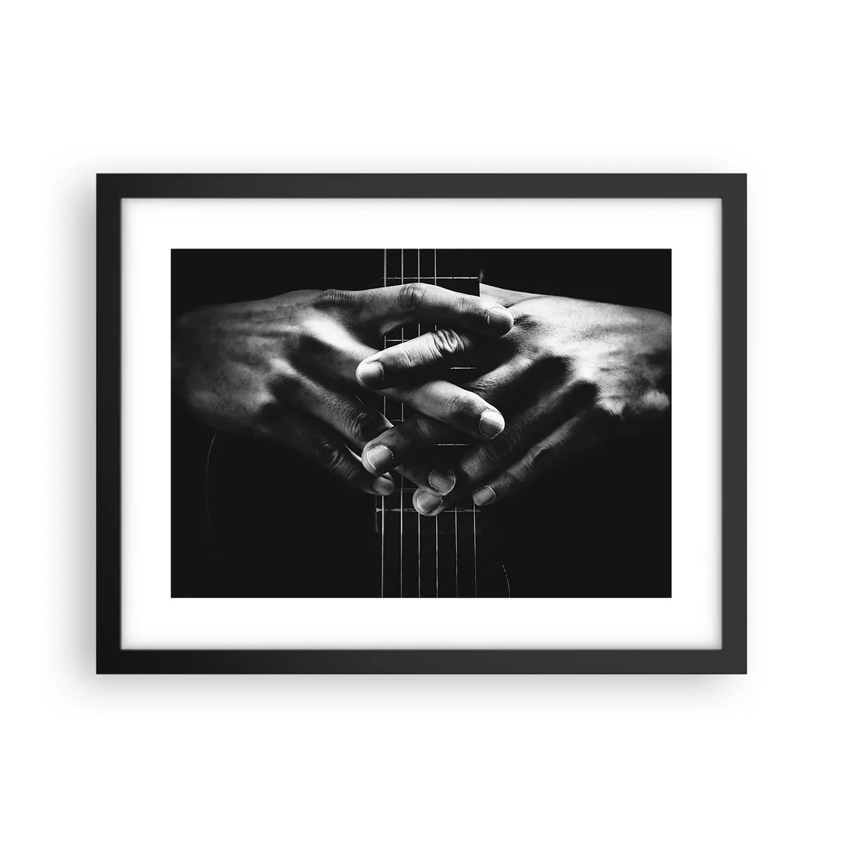 Affiche dans un cadre noir - Poster - Prière d'artiste - 40x30 cm