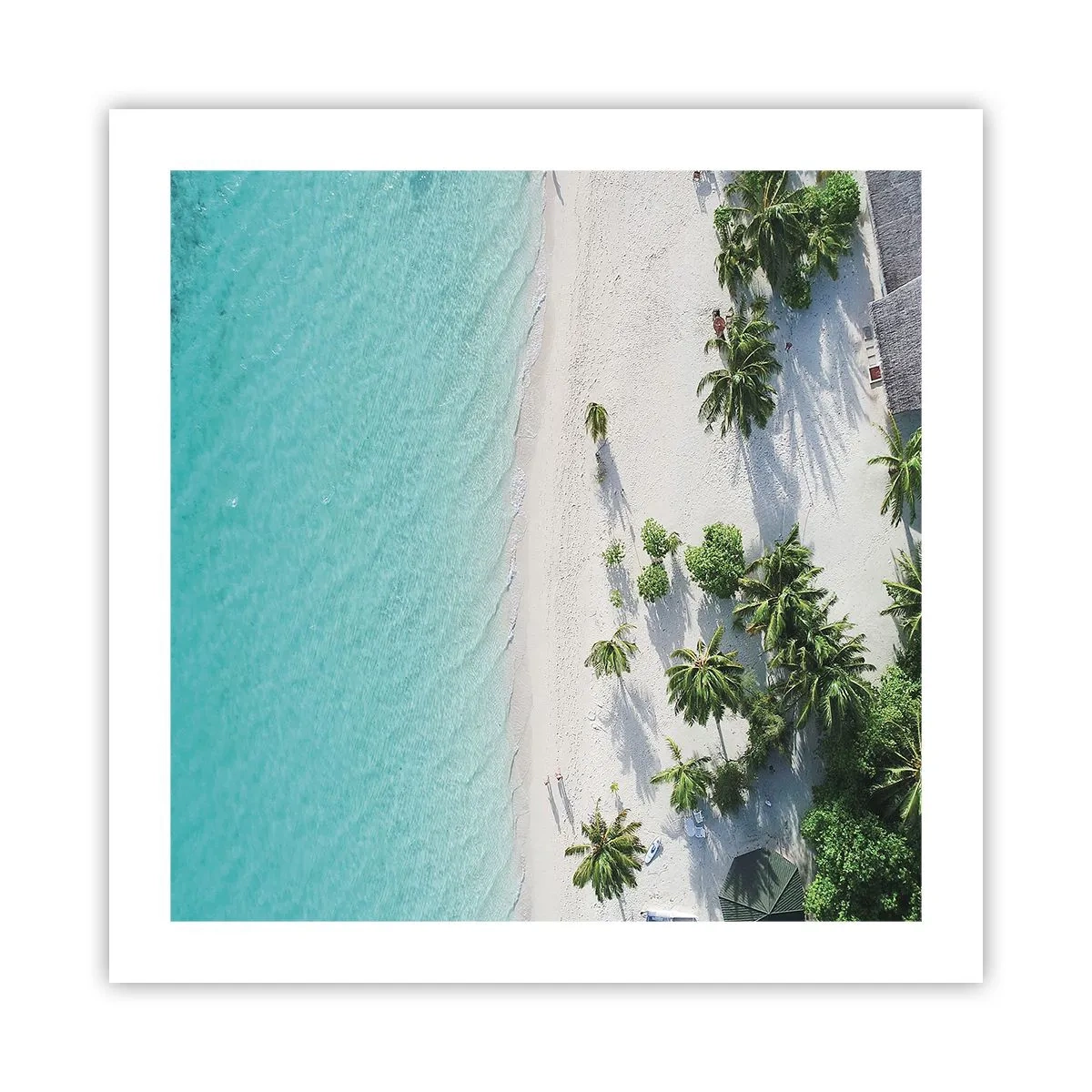 Affiche - Poster - Vacances au paradis - 50x50 cm