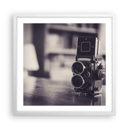 Affiche dans un cadre blanc - Poster - La magie de la photographie ancienne - 50x50 cm