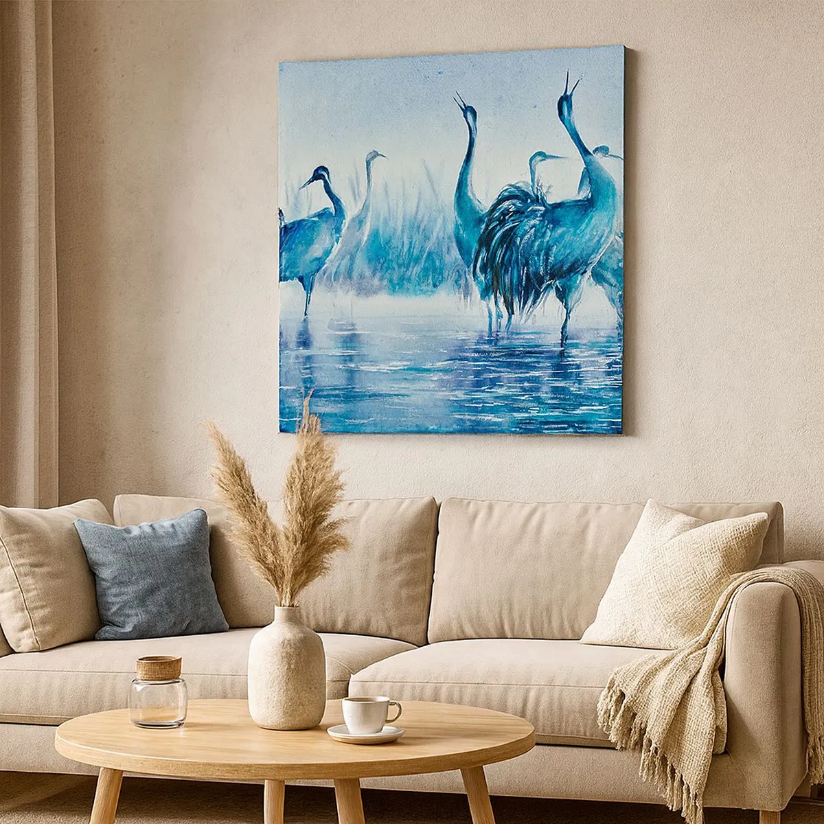 Impression sur toile - Image sur toile - Réunion matinale - 30x30 cm